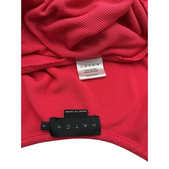 Hatch The Softest Red Rayon Rib Nursing Tank Dress Size 3 - Picture 4 of 4